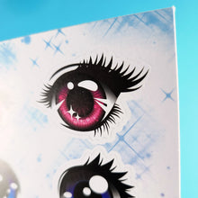 Load image into Gallery viewer, Shojo Anime Eyes Sticker Sheet
