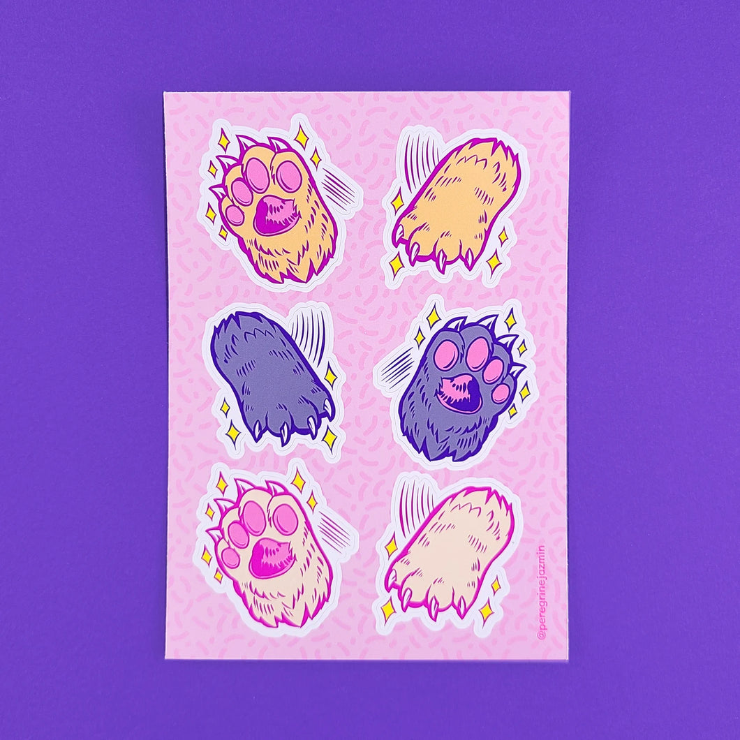 Kitty Paws Sticker Sheet