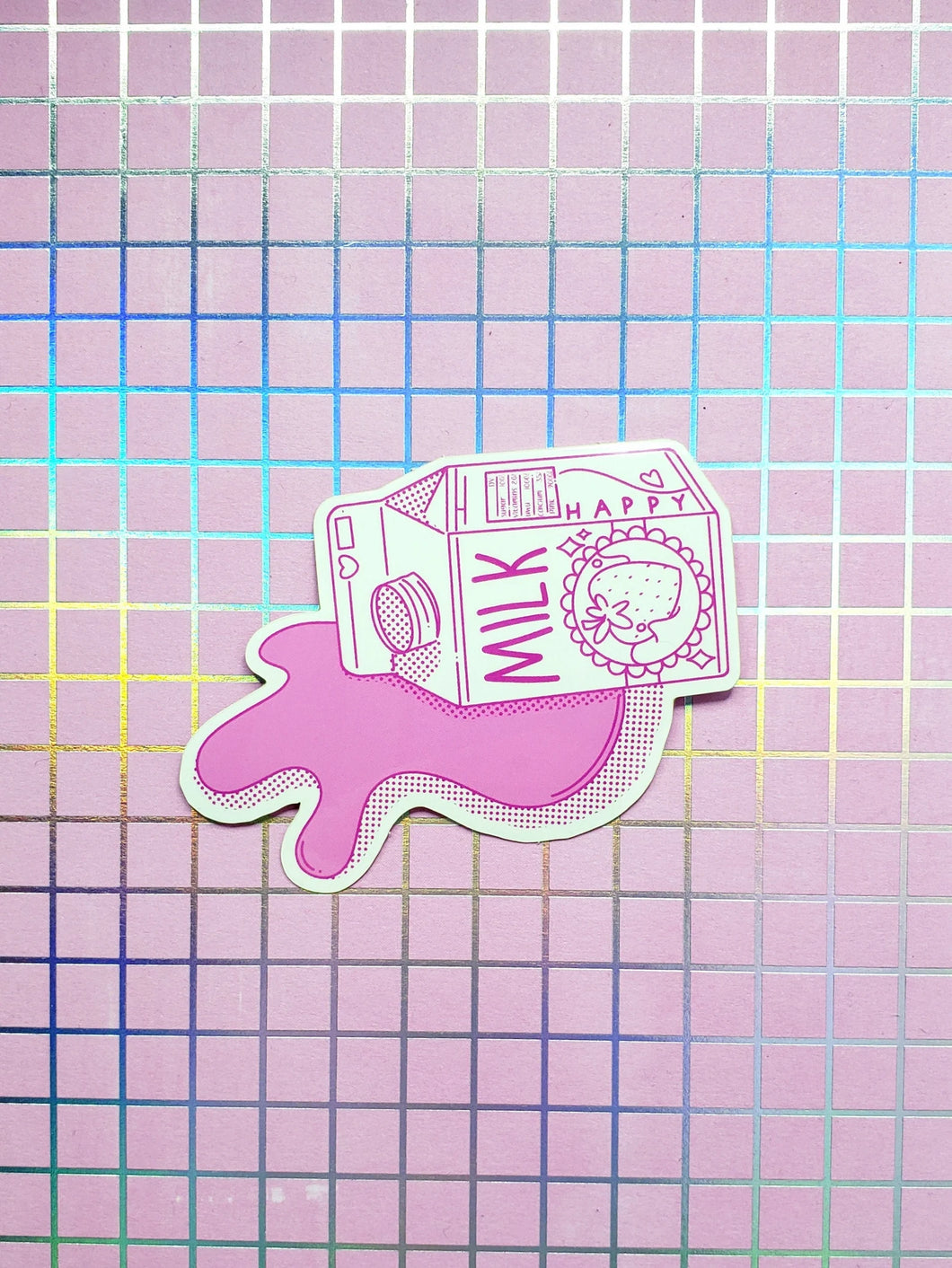 Don't Cry over Spilt Milk Glossy Sticker