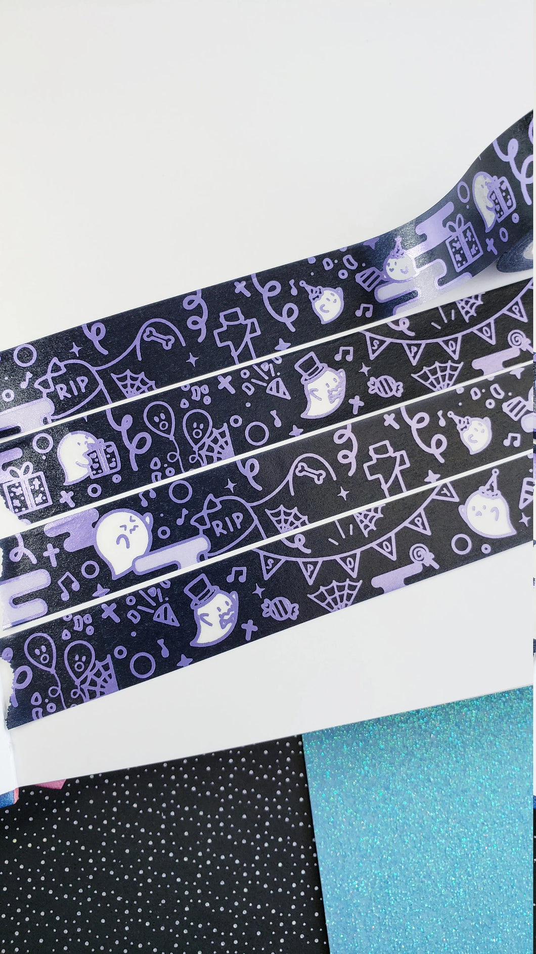 Ghostie Get Together Specialty Foil Washi Tape // Stationery Plannar Stickers