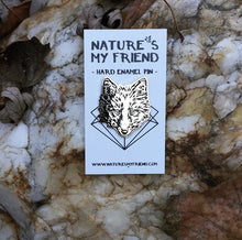 Load image into Gallery viewer, FUR FACE wolf fox Enamel Pin
