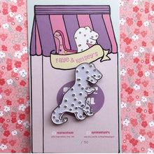 Load image into Gallery viewer, Frosted Animal Cookie Jurassic T Rex Soft Enamel sprinkle Pin
