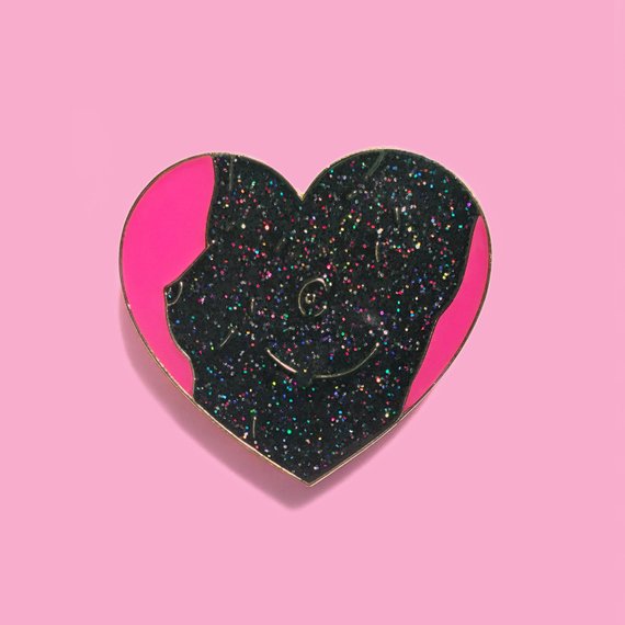 Glitter Tits Enamel Pin