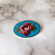 Load image into Gallery viewer, NEW! Pink Peony / Hard Enamel Lapel Pin or Hat Pin
