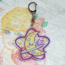 Load image into Gallery viewer, Precious Bbyz Sleepy Moon Kawaii Key Chain by Precious Bbyz
