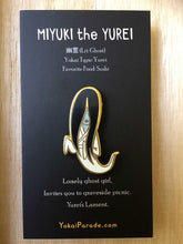 Load image into Gallery viewer, Blue-faced Yurei Enamel Pin
