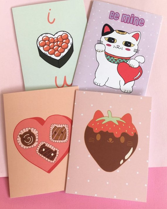 Kawaii Love Cards