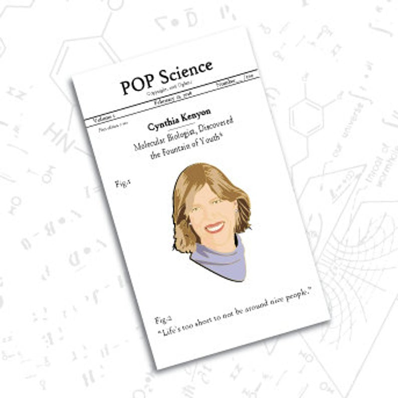 POP Science Enamel Pin - Cynthia Kenyon