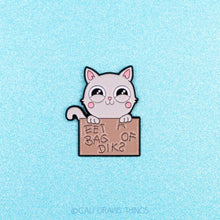 Load image into Gallery viewer, Heres Your Sign - Kitty Cat Enamel Pin - Eat A Bag Of Dicks
