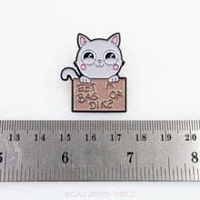Load image into Gallery viewer, Heres Your Sign - Kitty Cat Enamel Pin - Eat A Bag Of Dicks
