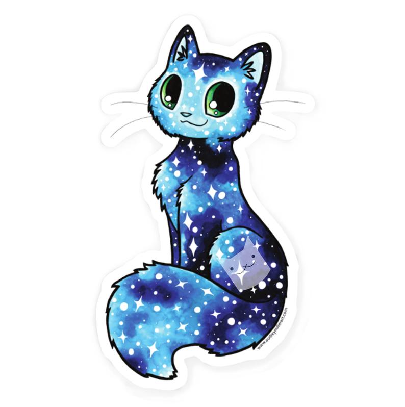 Blue Galaxy Kitty