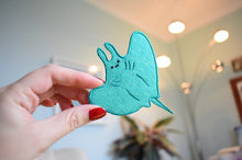 Load image into Gallery viewer, Manta Ray Cute Kawaii Iron on Patch
