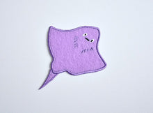 Load image into Gallery viewer, Manta Ray Cute Kawaii Iron on Patch
