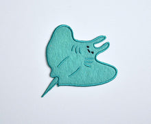 Load image into Gallery viewer, Manta Ray Cute Kawaii Iron on Patch
