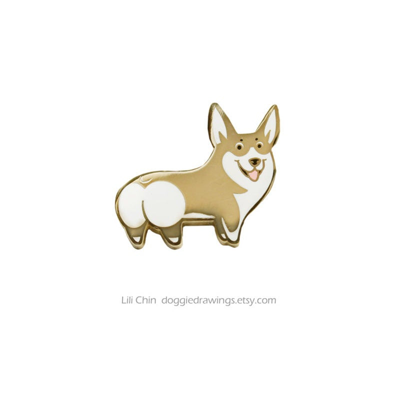 Corgi - dog pin