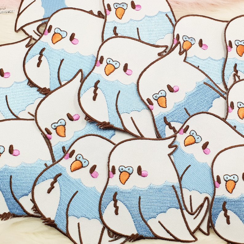 Lil Birb DIY Iron On Patch