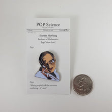Load image into Gallery viewer, POP Science Enamel Pin - Stephen Hawking

