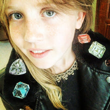 Load image into Gallery viewer, Diamond Enamel Pin / Brooch
