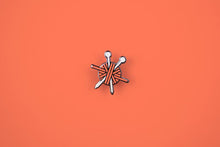 Load image into Gallery viewer, Crafty Knitting Enamel Pin - Coral
