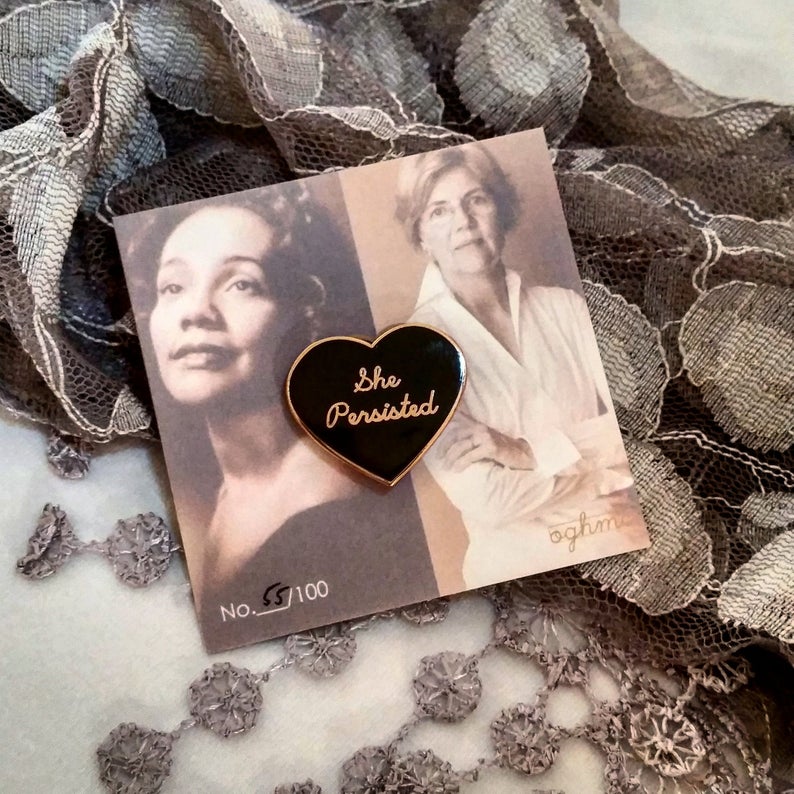 She Persisted Enamel Pin