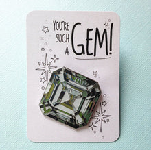 Load image into Gallery viewer, Diamond Enamel Pin / Brooch
