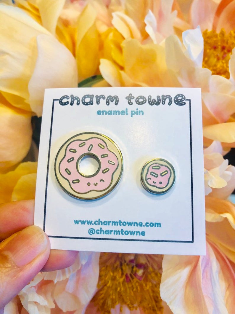 Donut and Donut Hole Pin Set