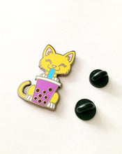 Load image into Gallery viewer, Orange Cat with Taro Tea
