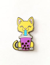 Load image into Gallery viewer, Orange Cat with Taro Tea
