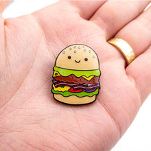 Load image into Gallery viewer, Cute Burger enamel pin
