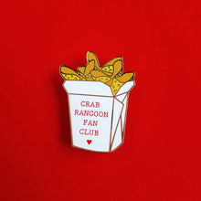 Load image into Gallery viewer, Crab Rangoon Fan Club enamel pin
