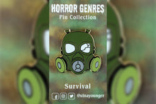 Load image into Gallery viewer, Survival Horror Genres Hard Enamel Pin 1.5&quot;
