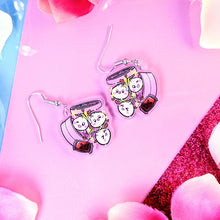 Load image into Gallery viewer, Bao Dumpling Acrylic Earrings- Acrylic Dangle Earrings
