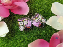 Load image into Gallery viewer, Bao Dumpling Acrylic Earrings- Acrylic Dangle Earrings
