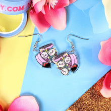 Load image into Gallery viewer, Bao Dumpling Acrylic Earrings- Acrylic Dangle Earrings

