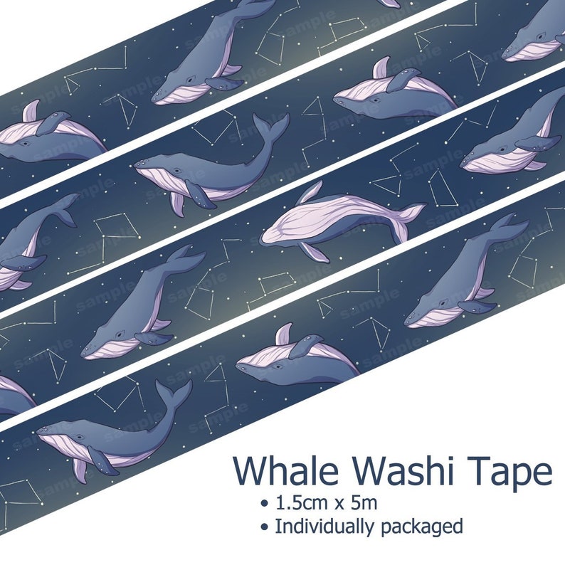 Galaxy Whales Washi Tape