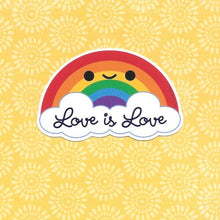 Load image into Gallery viewer, Love is Love PRIDE Rainbow Vinyl Sticker
