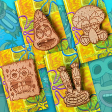 Load image into Gallery viewer, Undersea Pals Tiki Mask wooden pin
