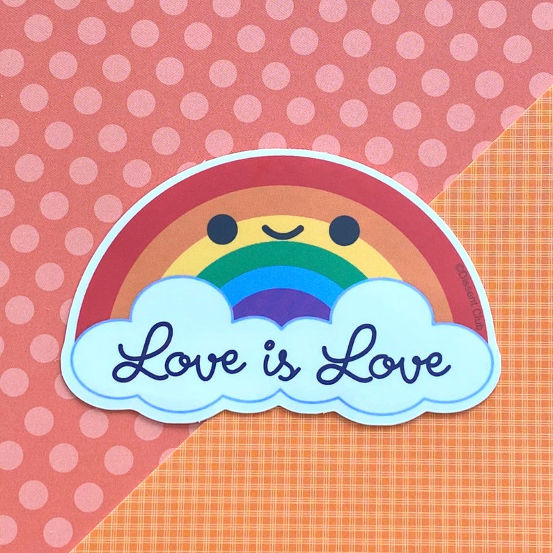 Love is Love PRIDE Rainbow Vinyl Sticker