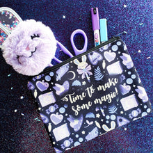 Load image into Gallery viewer, Pastel Bun Witch Make-up/Pencil Pouches
