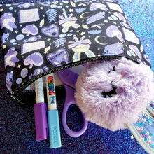 Load image into Gallery viewer, Pastel Bun Witch Make-up/Pencil Pouches
