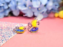 Load image into Gallery viewer, Electric Mouse Tail Plug n Play Earrings- Acrylic Dangle Earrings
