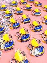 Load image into Gallery viewer, Electric Mouse Tail Plug n Play Earrings- Acrylic Dangle Earrings
