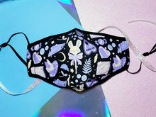 Load image into Gallery viewer, Pastel Witch Bun Face Masks // Bunny Spoopy Kowaii Adjustable Nose Wire Cotton
