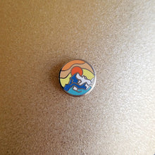 Load image into Gallery viewer, Mountain sunrise mini pin
