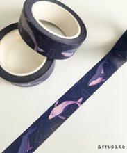 Load image into Gallery viewer, Galaxy Whales Washi Tape
