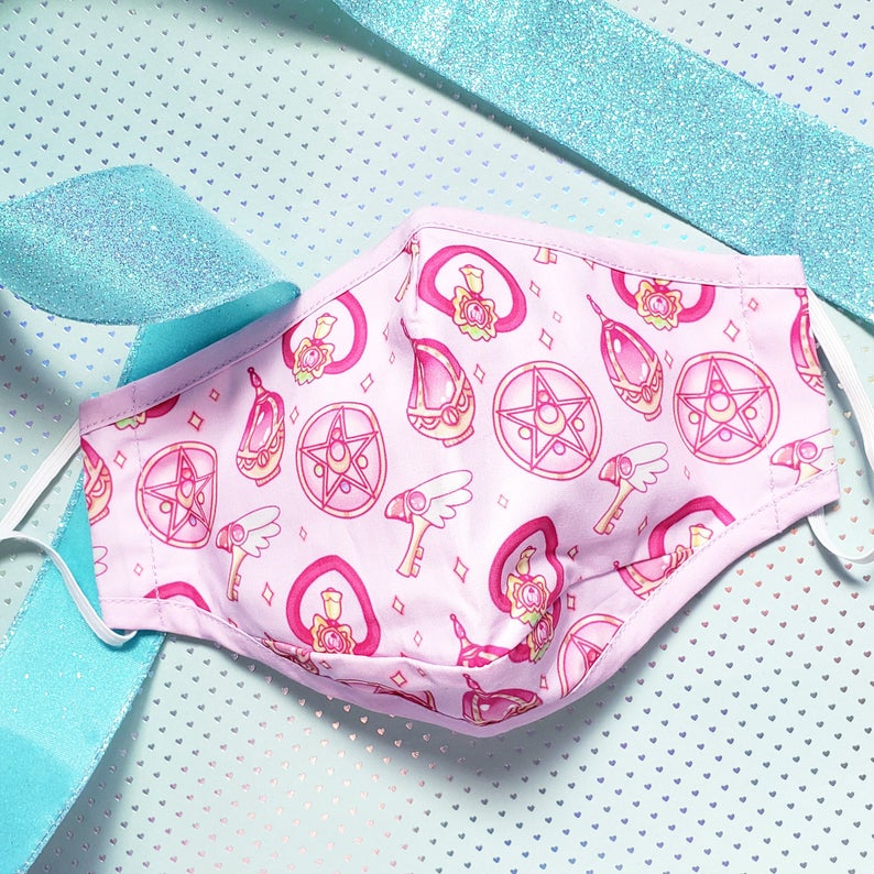 Mahou Shoujo Pink Dream Face Masks // Adjustable Nose Wire Cotton
