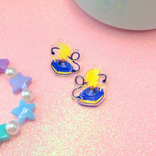 Load image into Gallery viewer, Electric Mouse Tail Plug n Play Earrings- Acrylic Dangle Earrings
