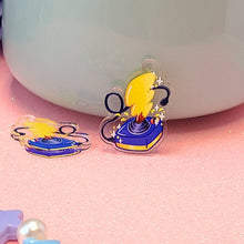Load image into Gallery viewer, Electric Mouse Tail Plug n Play Earrings- Acrylic Dangle Earrings
