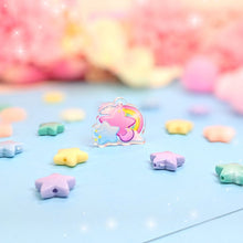 Load image into Gallery viewer, Uchuu Kei- Rainbow Star Earrings- Acrylic Dangle Earrings
