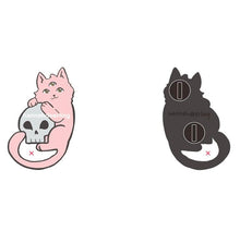 Load image into Gallery viewer, Witch Halloween &quot;Precious Sacrifice&quot; Hard Enamel Black Nickel: Pink, Black, White, and Brown!
